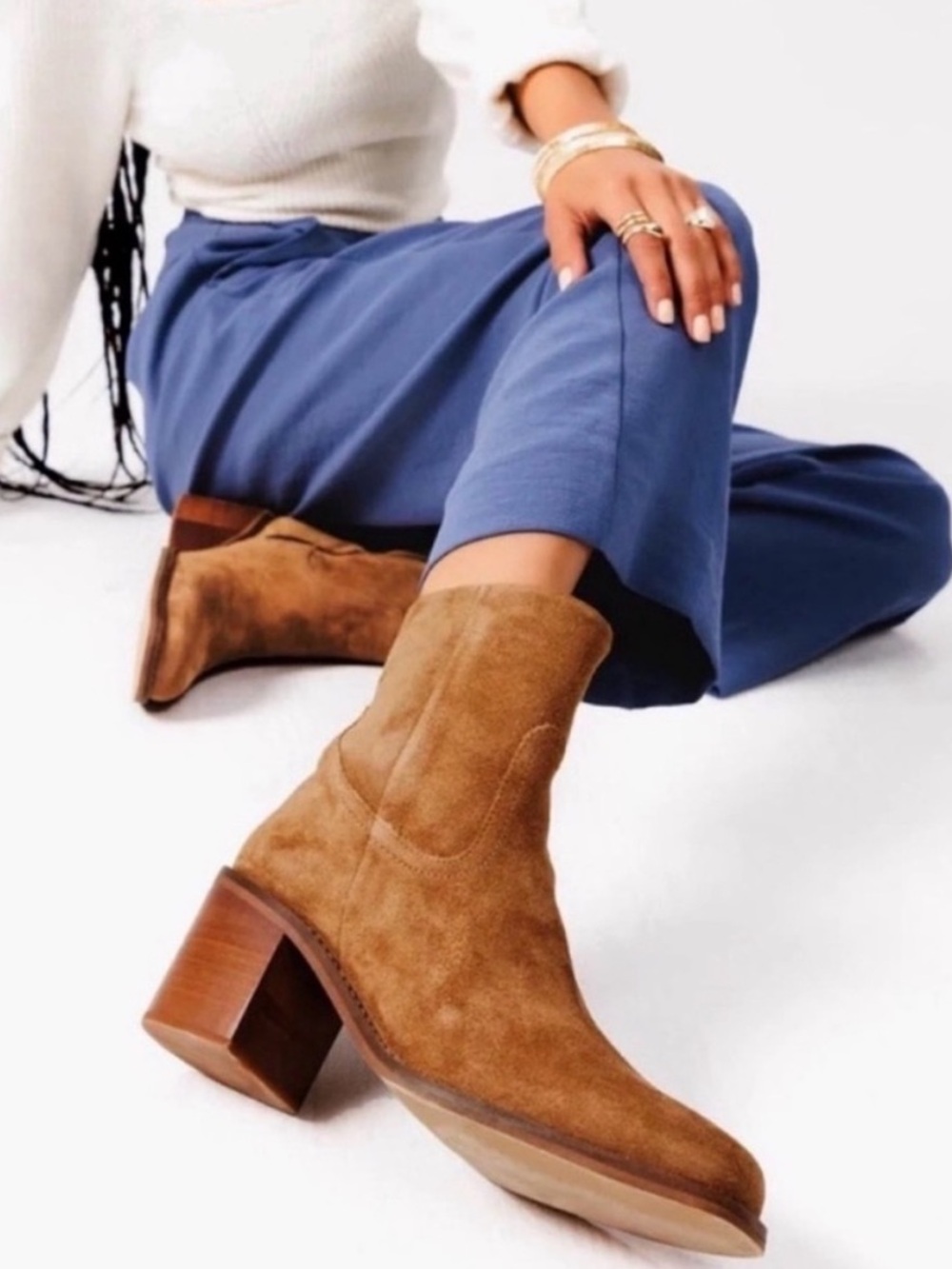 Portland Leather Patina Oslito Suede Boots in Sand Womens Size 10